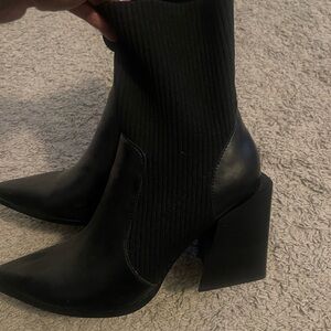 Steve Madden Black Ankle Booties